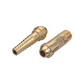 Spiral & NPT Hose Nipples, 200 PSIG, Brass, 3/16 in Hose ID, 1 13/32 in