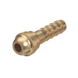 Barbed Hose Nipples, 200 PSIG, Brass, 3/4 in