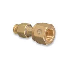 Brass Cylinder Adaptors, CGA-300 Commercial Acetylene To CGA-200 "MC" Acetylene