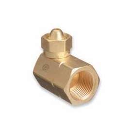 Brass Cylinder Adaptors, CGA-200 "MC" Acetylene To CGA-510 POL Acetylene 90