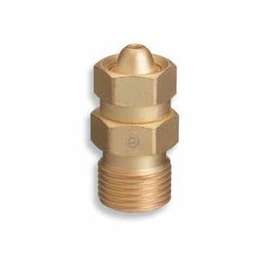 Brass Cylinder Adaptors, CGA-200 "MC" Acetylene To CGA-300 Commercial Acetylene