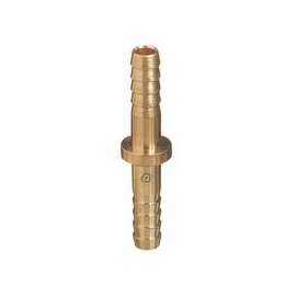 Brass Hose Splicers, 200 PSIG, Barb Round, 1/4 in