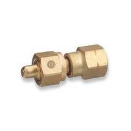 Brass Cylinder Adaptors, From CGA-350 Hydrogen To CGA-580 Nitrogen