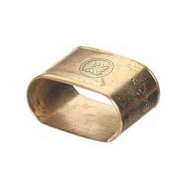 Oval Brass Dual Hose Braces, Brass, 0.535 x 1.071 in