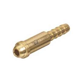 Inert Arc Nipples, 200 PSIG, Brass, 2 7/32 in, 3/16 in Hose ID