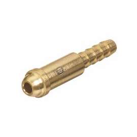 Inert Arc Nipples, 200 PSIG, Brass, 2 7/32 in, 1/8 in Hose ID