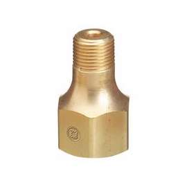 Male NPT Outlet Adapters for Manifold Pipelines, Brass, Carbon Dioxide, 1/2" NPT