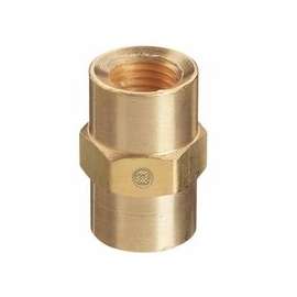 Pipe Thread Couplings, Adapter, 3,000 PSIG, Brass, 1/4 in (NPT)