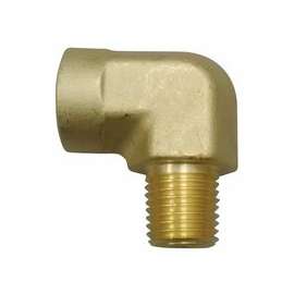 Pipe Thread Elbows, Connector, 3,000 PSIG, Brass, 1/4 in (NPT)
