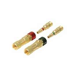 Quick Connects, Hose to Hose w/Check, QDB105 (M); QDB101 (F) Oxygen/Inert Gas