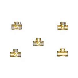 Pipe Tees, Tee Adapter, 3,000 PSIG, Brass, Female Threaded, 1/2 in (NPT)