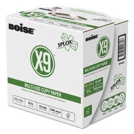 X-9 SPLOX Multi-Use Paper , 92 Bright, 20lb, 8.5 x 11, White, 500 Sheets/Ream, 5 Reams/Carton, 80 Cartons/Pallet