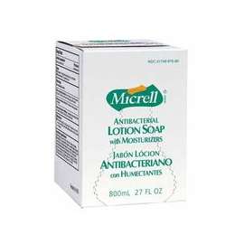 MICRELL Antibacterial Lotion Soaps, Bag-in-Box, 2 lbs, 800 mL