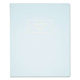 Workstyle Notebook, 1 Subject, Wide/Legal Rule, Aqua Cover, 11 x 9, 80 Pages