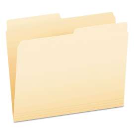 Archival-Quality Top Tab File Folders, 1/3-Cut Tabs, Letter Size, Manila, 100/Box