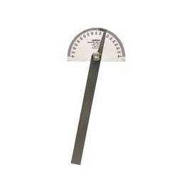 Stainless Steel Protractors, 6 in, Round Head
