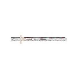 Economy Precision Stainless Steel Rules, 6 in, Stainless Steel, Inch/Metric