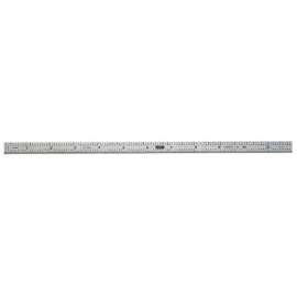 Industrial Precision Satin Chrome Stainless Steel Rules, 12 in, Stainless Steel
