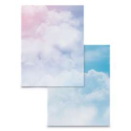 Pre-Printed Paper, 28lb, 8.5 x 11, Multicolor, 100/Pack