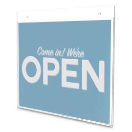 Classic Image Wall Sign Holder, 11" x 8 1/2", Clear Frame, 12/Pack