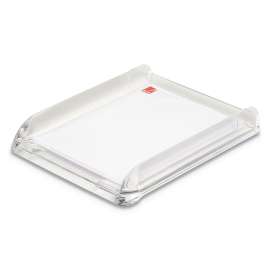 Stratus Acrylic Document Tray, 1 Section, Letter Size Files, 10.75" x 2.5" x 13.25", Clear