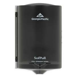 Junior C-Pull Towel Dispenser, 7 1/10w x 6 11/16 x 10 3/4, Translucent Smoke