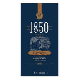 Coffee, Black Gold, Dark Roast, Whole Bean, 12 oz Bag