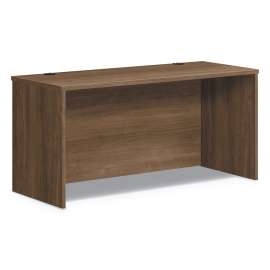 HON Foundation Breakfront Desk Shell Bow Front, 72w x 42d x 29h, Shaker Cherry