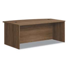 HON Foundation Reception Station with Bow Front, 72" x 36" x 14.25", Pinnacle