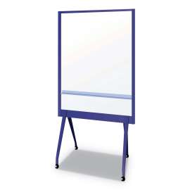 Mobile Partition Board NB, 38 3/10" x 70 4/5", White, Aluminum Frame