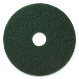 Scrubbing Pads, 14" Diameter, Green, 5/CT
