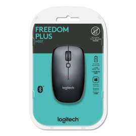 M557 Bluetooth Mouse, 2.4 GHz Frequency/33 ft Wireless Range, Left/Right Hand Use, Dark Gray