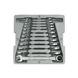 12 Piece Combination Ratcheting Wrench Sets, Metric