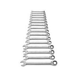 16 Pc. Combination Ratcheting Wrench Sets, Metric