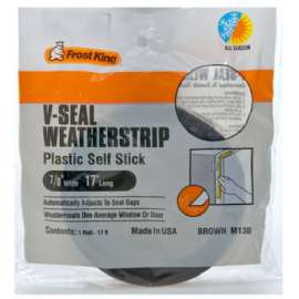 7/8"x17' BRN WTHR Strip
