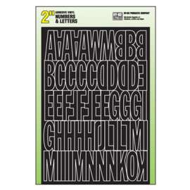 2" BLK Numb/Letter Set