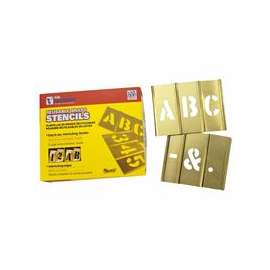 33 Piece Single Letter Sets, Brass, 3 in