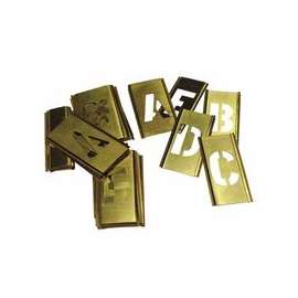 33 Piece Single Letter Sets, Brass, 2 in