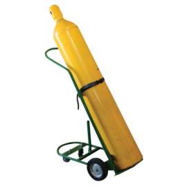 Cylinder Racks, Holds 1 Cylinder, 8 in Semi-Pneumatic Wheels