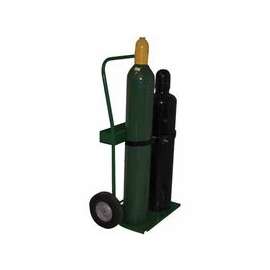 800 Series Carts, Holds 2 Cylinders, 8"-9 1/2" dia., 10"Semi-Pneumatic Wheels