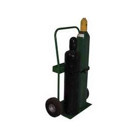 800 Series Carts, Holds 2 Cylinders, 8"-9 1/2"dia., 10" Pneumatic Wheels