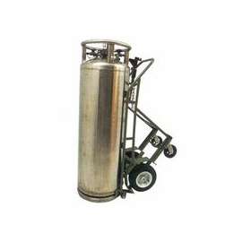 Industrial Series Carts, Holds 1 Cylinder, 12 in Pneumatic Wheels, 63" H