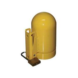 Cylinder Caps, Steel, Low Pressure, 3 1/2 in dia., Yellow