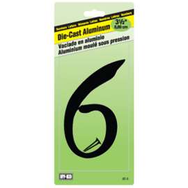 3-1/2" BLK ALU Number 6