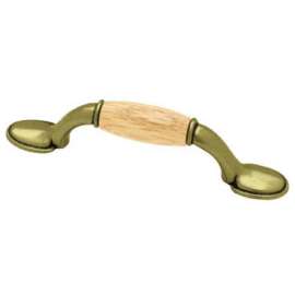 5" AB/Oak Spoon FT Pull