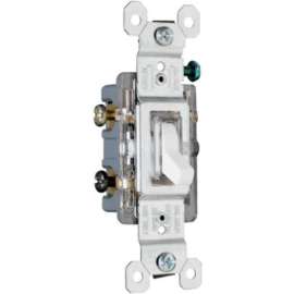 WHT LGTD 3WY TOG Switch
