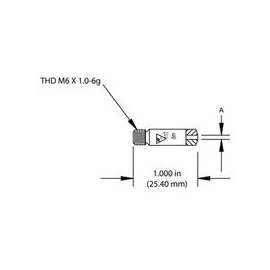 Mig Contact Tip, 3/64 in Wire, 0.059 in Tip, 14A