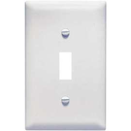 WHT 1G 1TOG Wall Plate