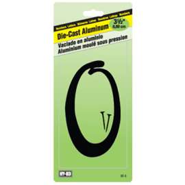 3-1/2" BLK ALU Number 0