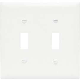 WHT 2G 2TOG Wall Plate